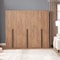 Manhattan Comfort Lee Wardrobe Closet 1.0 in Golden Brown, 3PK 3-WC001-GB - alternate 1